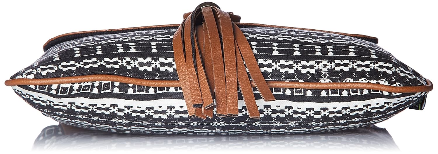 kanvas katha women's sling bag (black) (kksnaz002)