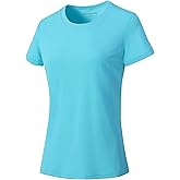 Women's Short Sleeve T-Shirts UPF 50+ Sun Protection Quick Dry Athletic Running Workout Rash Guard Tops