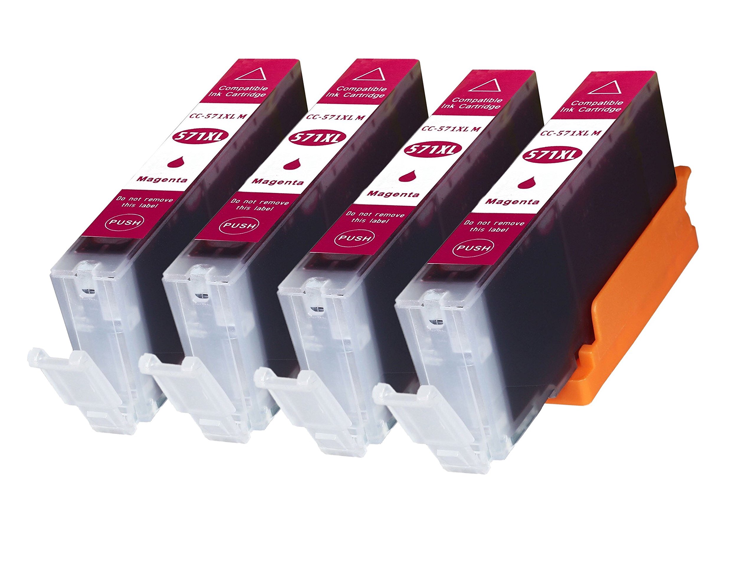 4 XL Magenta/RED Compatible CLI571 Canon Ink cartridges Non OEM - Suitable for Canon Pixima Printers
