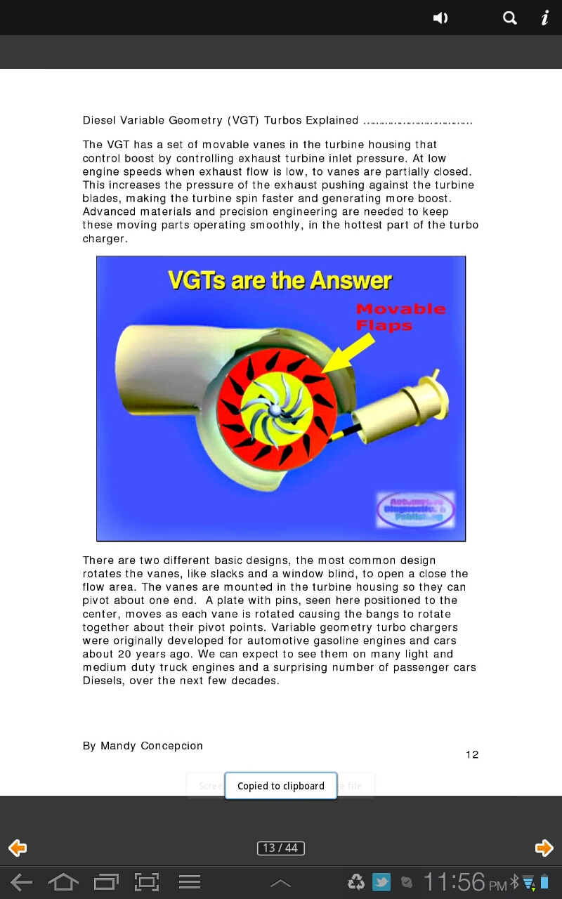Diesel VGT Turbos for Android