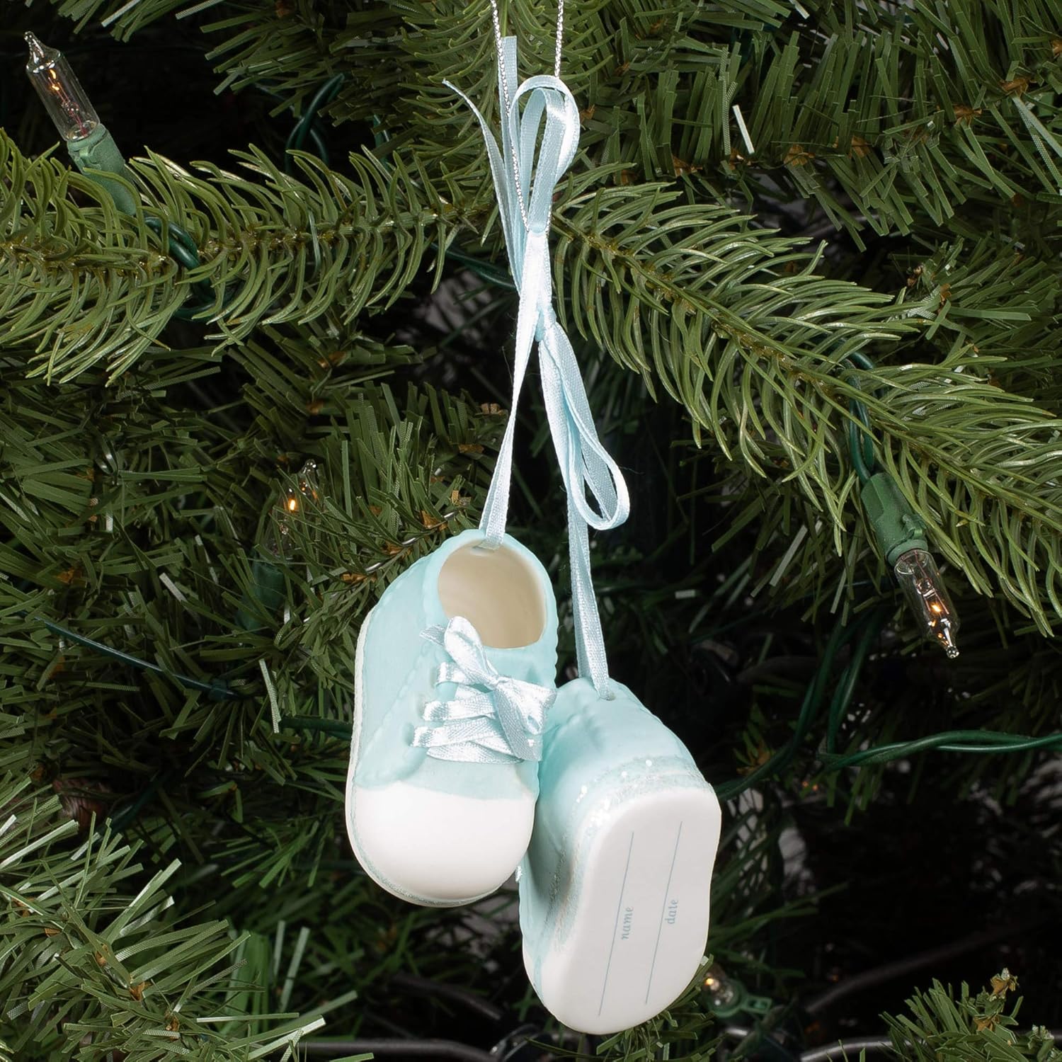 baby shoes christmas ornament