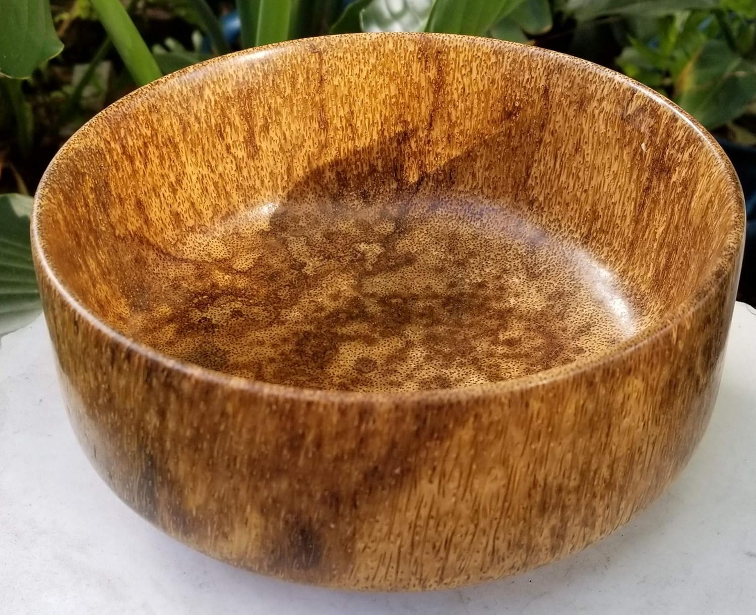Palm Tree Bowl Hand Crafted Tropical Handmade