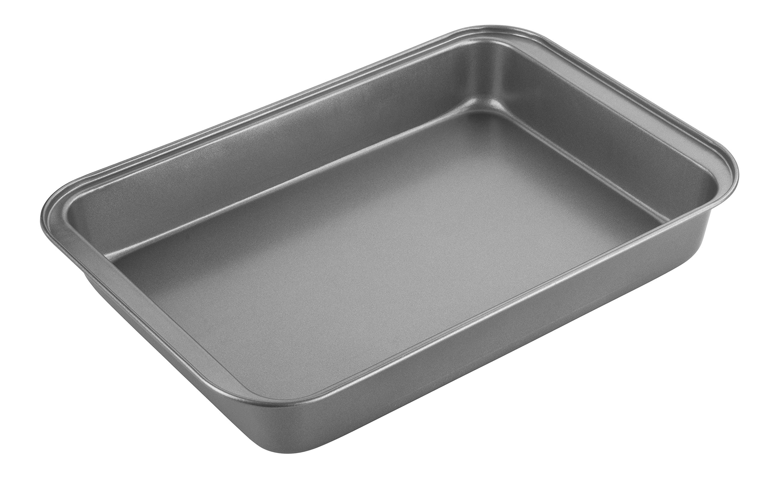 Chef Aid Non-Stick Steel Roasting Tray, Measuring 36.5 x 24.5 x 5.5 cm Approx with Deep Sides Making This a Ideal Roasting Tin, use for Meat, Vegetables, Sides and More, Grey — image 1