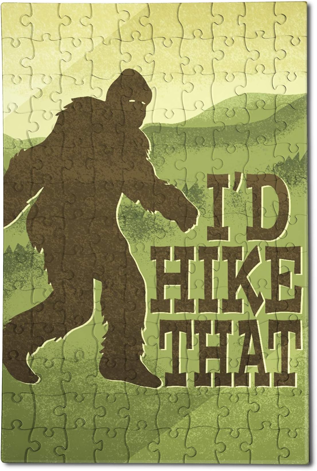 Bigfoot - I'd Hike That (12x18 Premium Acrylic Puzzle, 130 Pieces)