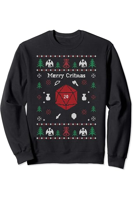 Ugly Christmas Sweater Merry Critmas 