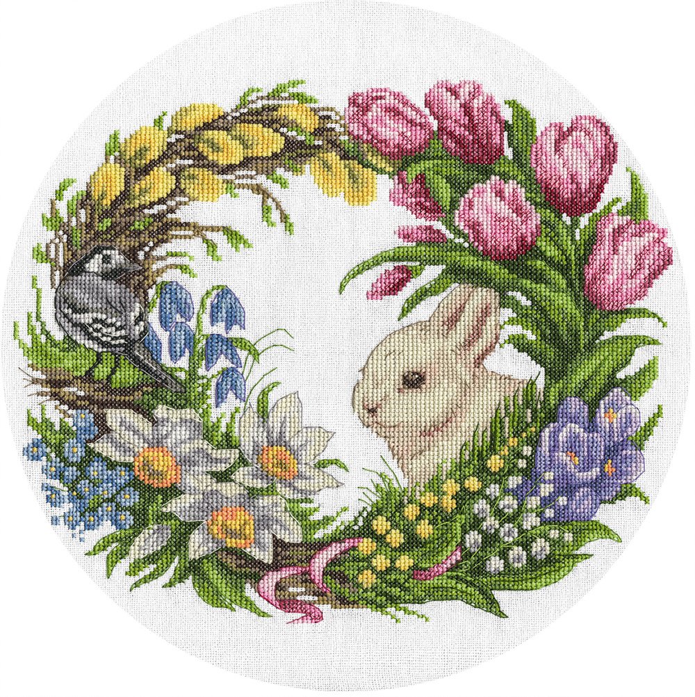 PANNA Cross Stitch Kit, Multicoloured, 28x25cm