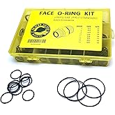 Hydraulic O-Ring Kit FACE ORFS Fittings 155 Pieces (8 Common Sizes) SAE Buna-N 90 Durometer