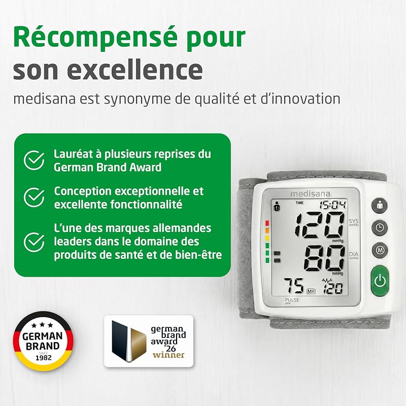 BW 315 tensiomètre à poignet, tensiometre et pulsomètre