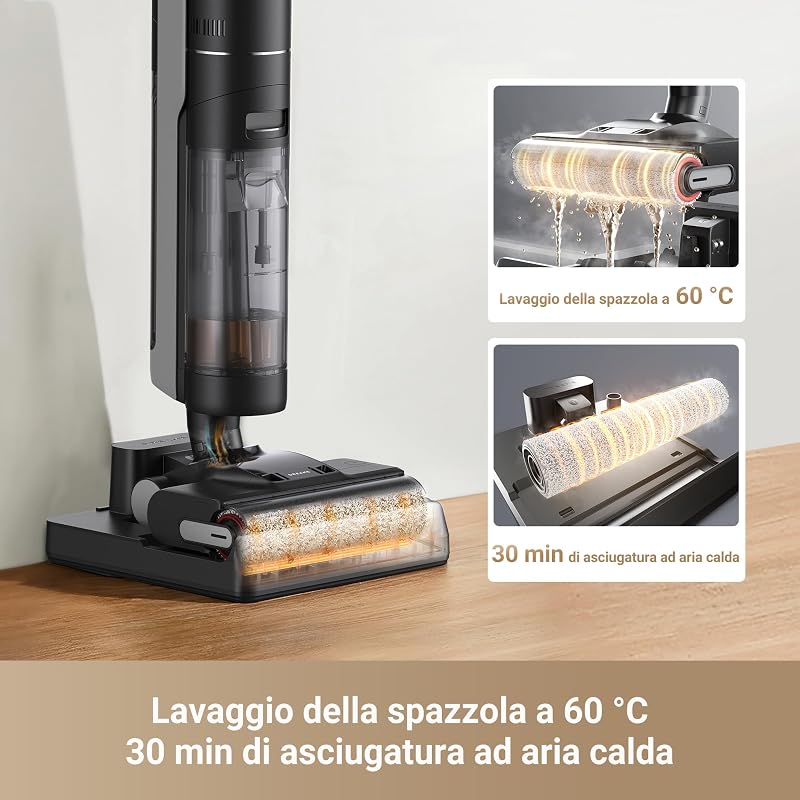H12 Pro Ultra Aspirapolvere Lavapavimenti, Aspirazione 16.000 Pa