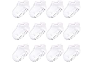Touched by Nature Baby Girls' Organic Cotton Socks with Non-Skid Gripper for Fall Resistance