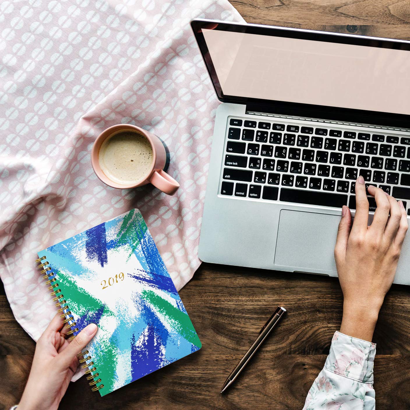 2019 Weekly Planner (Nov 2018 –Dec 2019) Hardcover Daily Monthly Yearly Calendar Schedule Notebook and Organizer, 5.5 x 8”