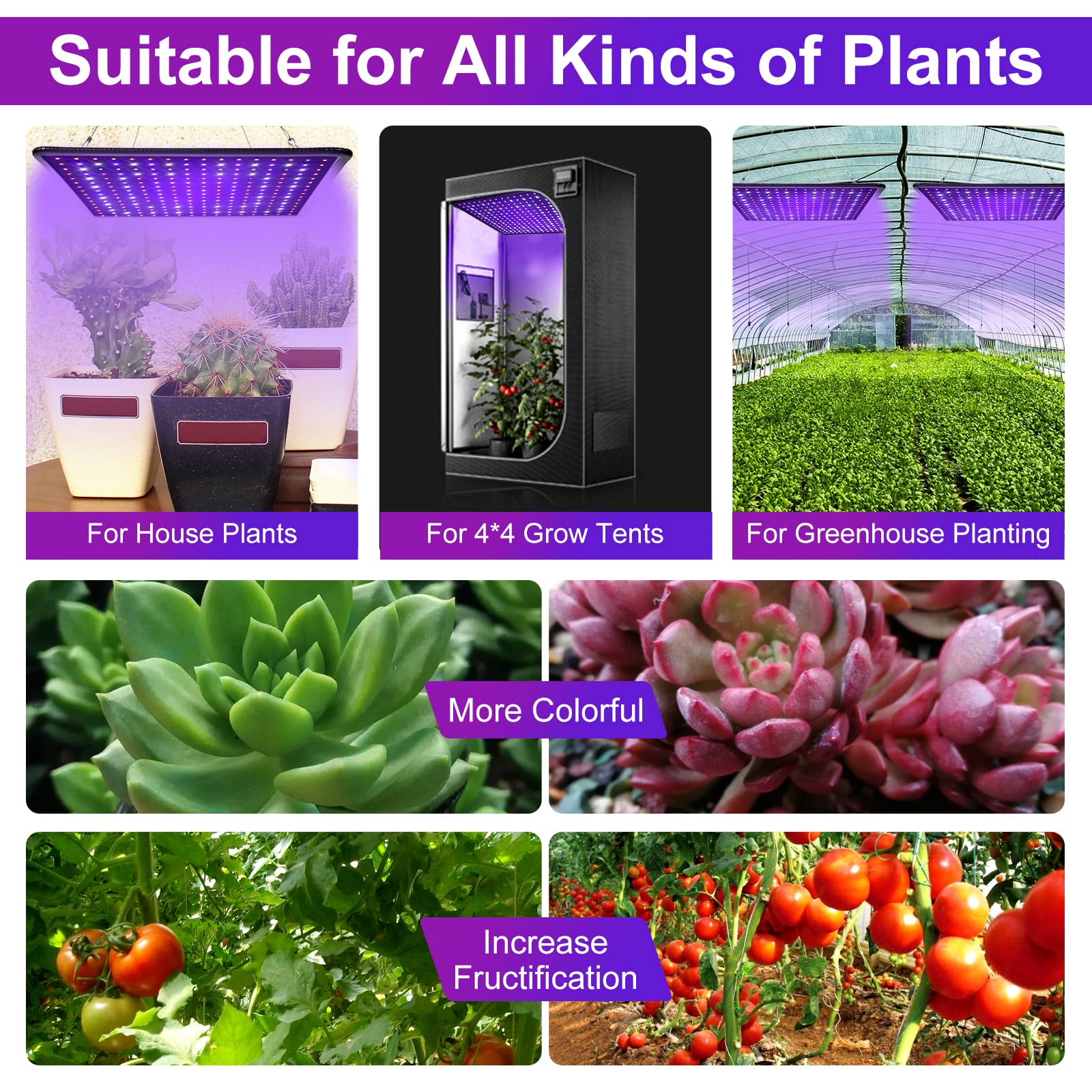 Mua 600W Full Spectrum LED Grow Light for Indoor Plants-UV Grow Lamp ...