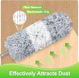 Fogray 2026 Upgraded Extendable Feather Duster Telescopic Soft Silicone Cap view 4