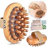 2PCS Meridian Massage Brush,Gua Sha Tool,Body Massage Brush,Wood Therapy Massage Tools, Meridian Brush for Belly,Body Sculpting Tools,Guasha Brush, Wooden Massage Tools,按摩梳, 经络刷