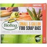 BioBag: Food Waste Certified Compostable, 3 Gallon, 25 ct (3 pack)