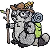 Kolorspun Raccoon Hiker Patch - Hook and Loop Tactical Morale Patch