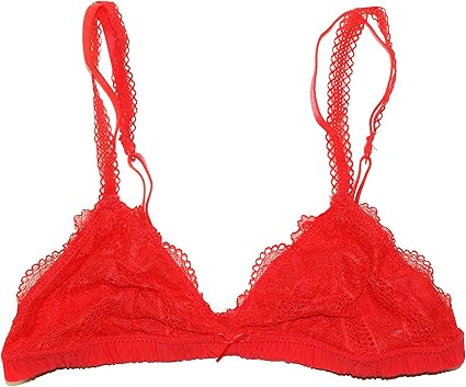 red bralette
