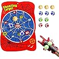 Dart Board for Kids, Spider Dartboards with 10 Velcro Sticky Balls and 1 Web Shooter, Spidy Indoor Outdoor Sport Fun Party Play Game Toys Birthday Gifts for 3-12 Years Old Boys and Girls