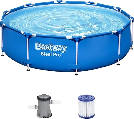 bestway 56679 steel pro piscina exterior redonda 305 x 76 cm bomba de filtracion incluida
