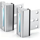 Kirphealy Home Security Door Lock, 2 Pack Door Reinforcement Locks for Front Door, Upgraded Door Latch Withstands 800lbs of F