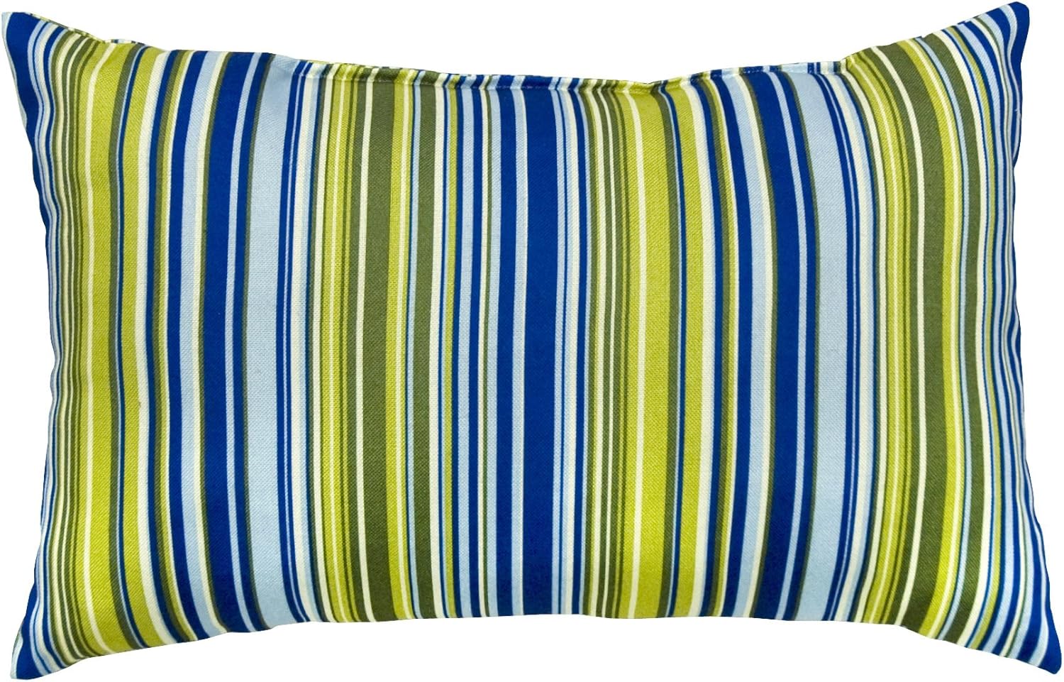 Greendale Home Fashions Rectangle Outdoor Accent Pillows, Lagoon Stripe, Set of 2