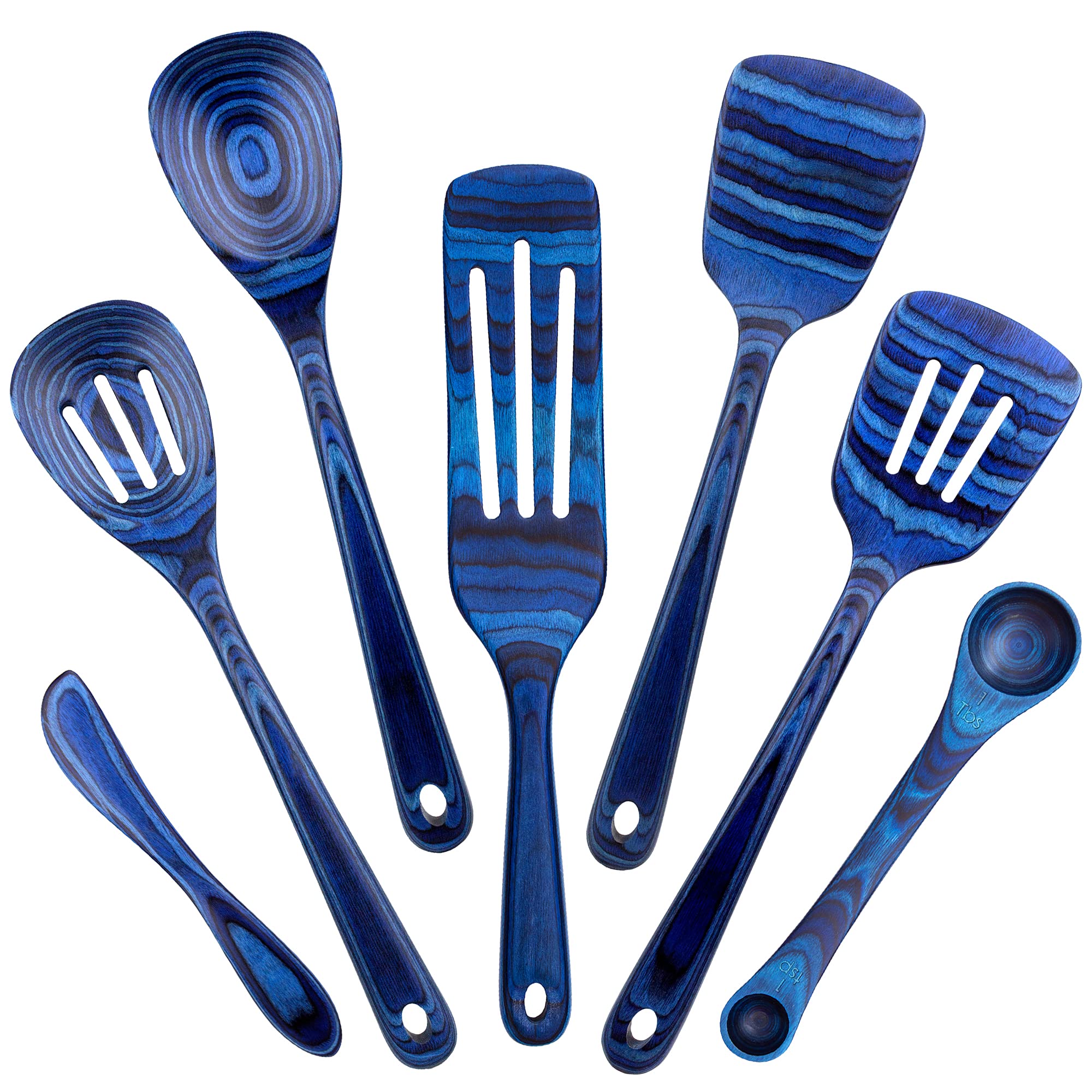 Photo 1 of **ONLY THREE PIECES**Totally Bamboo Baltique Malta Collection 7 Piece Cooking Utensil Set, Safe for Nonstick