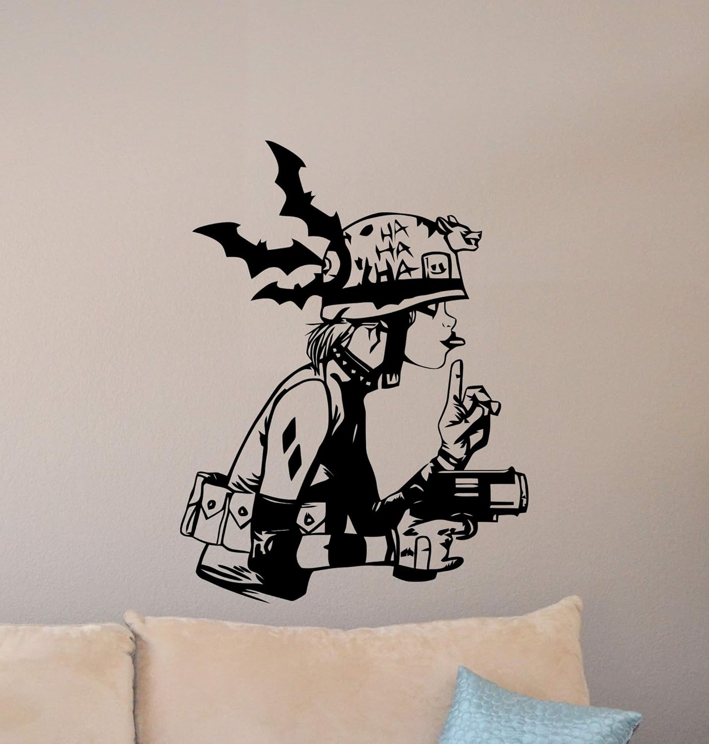 Amazon Com Harley Quinn Wall Decal Superhero Poster Girl