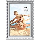 Langdon House - 4x6 Silver Picture Frame - Contemporary Frame - Wall Mount or Table Top - Prosperity Collection