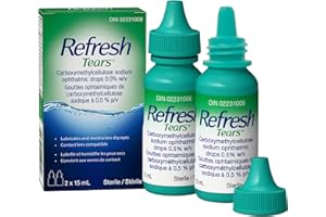 REFRESH TEARS Ophthalmic Solution, Lubricant Eye Drops For Dry Eye Relief, Compatible With Lenses 2 X 15ml