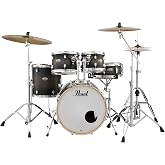 Pearl Decade DMP905P/C262 5 Piece Drum Shell Pack, Satin Blackburst,Fusion