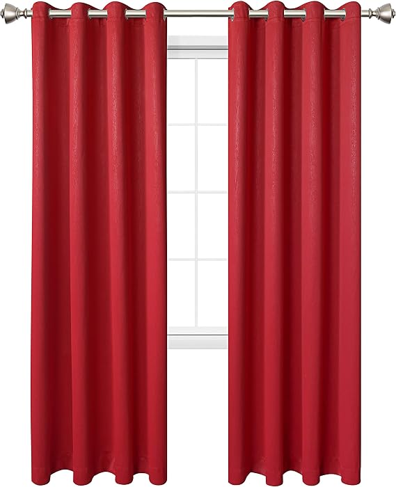 Amazon.com: LORDTEX Blackout Curtains for Bedroom -Embossed Design