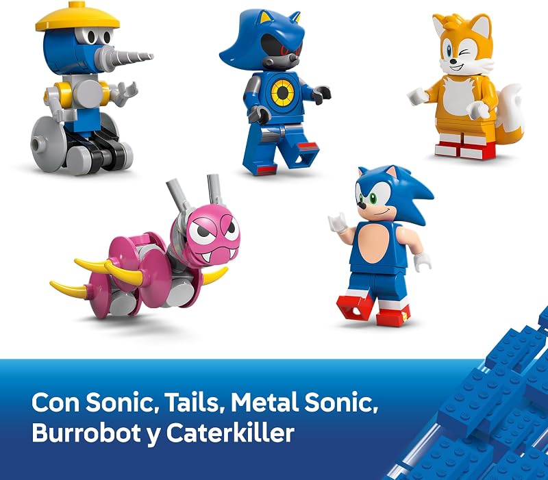 Sonic The Hedgehog Team Sonic Command Truck Toy - Interactive Set with an ATV Car & 5 Figures Incl. Tails - Gift for 8+ Year Old Boys, Girls & Gaming Fans - 77006