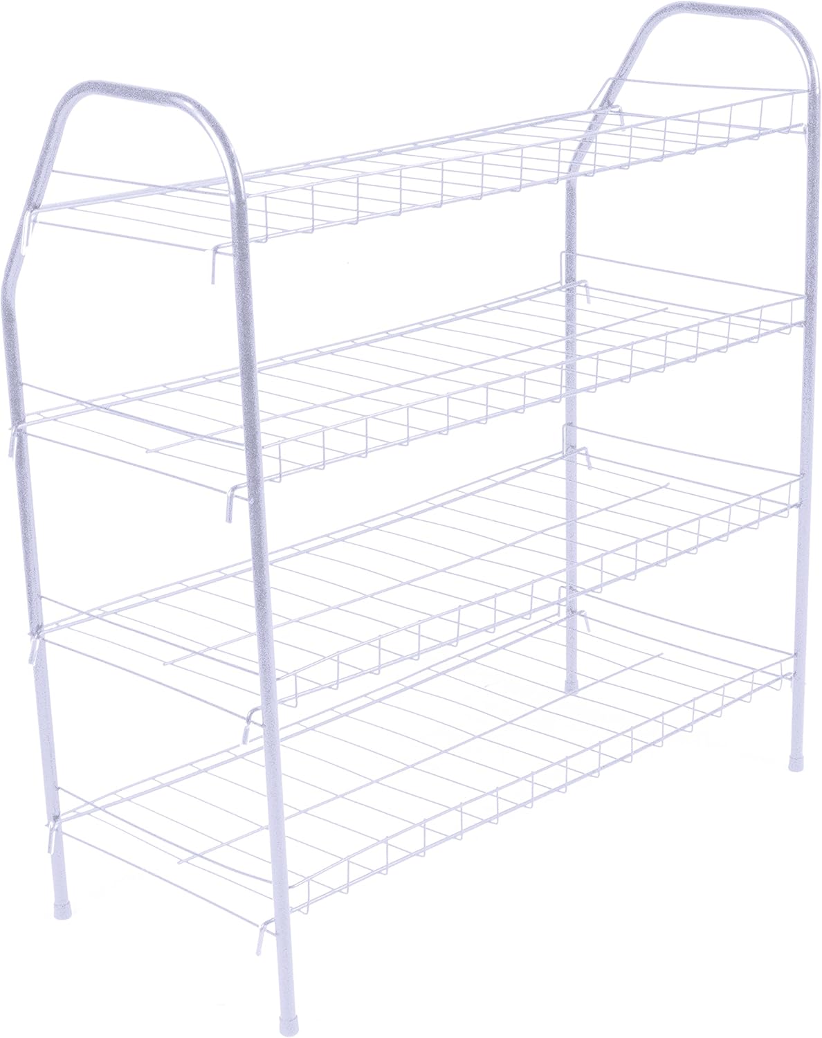 target stackable shoe rack on Amazon Com Athome Entryway 4 Tier Shoe Shelf Storage Organizer Super Space Saving Stackable Metal Shoe Rack Tower For Closet Cabinet Entryway White Home Kitchen