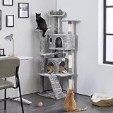 Yaheetech Cat Tree 158cm Cat Tower with Scratching Posts and 2 Houses view 2