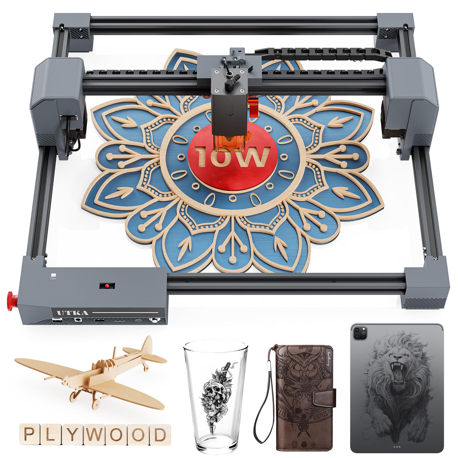UTKA 10W Laser Engraver, Laser Engraving Machine