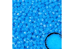 KAIYUAN DYNASTY 850pc Luminous Pebble Stones Glowing Rocks Indoor Outdoor Decor Luminous Stone for Garden Patio Aquarium Walkway Driveway(Blue)