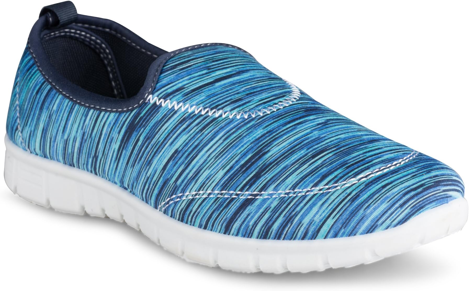 Twisted Womens Flexible Slip-On Walking Shoe