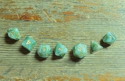 HDdais Polyhedral DND Dice Sets, 7-Die RPG Resin