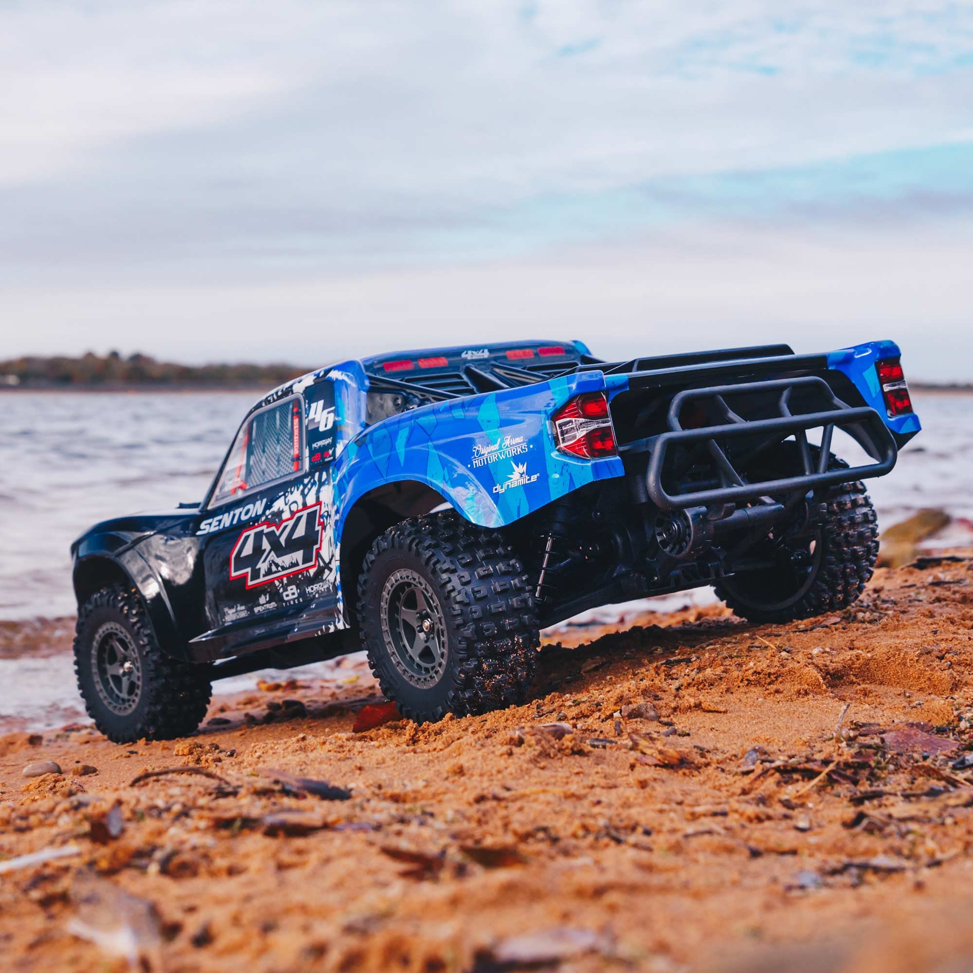 ARRMA 1/10 SENTON 4X4 V3 3S BLX Brushless Short Course Truck RTR (Transmitter and Receiver Included, Batteries and Charger Required), Blue, ARA4303V3T1