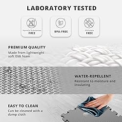 Gym Flooring Set - Interlocking EVA Soft Foam Floor