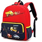 willikiva Car Dinosaur Kids Toddler Backpack for Boys and Girls Children Waterproof Preschool Bag(Bus)