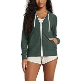 ODODOS Women's Full-Zip Hoodie - odSTRATUM Tech Ultra Soft Outfit UPF 50+ Performance Hooded Jacket with Pockets