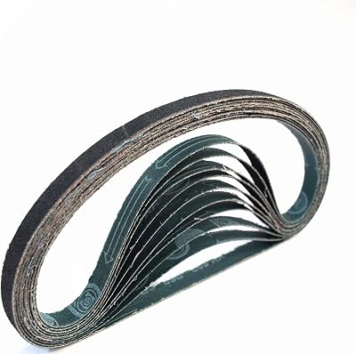 Master 13mm x 610mm 80 Grit Zirconium Abrasive Belts - 10 Pack