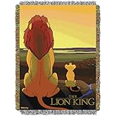 Northwest Lion King Woven Tapestry Throw Blanket, 48" x 60", Quiet Time