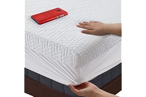 BedLuxury 3 Inch King Size Gel Memory Foam Mattress Topper, Mattress Pad Cover with 18'' Deep Pocket for Pressure Relief, Bed Topper with Removable Rayon Made from Bamboo Cover Soft & Breathable