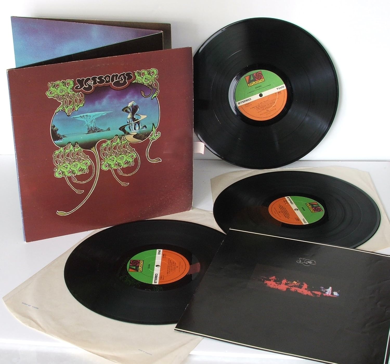 YES, Yes songs. Four fold triple album with concert book. 1973