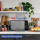 Russell Hobbs 20L 800W Black Solo Microwave, 5 Power Levels, Timer view 4