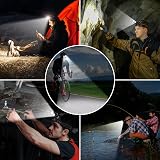 Blukar Head Torch Rechargeable 8000L 5 Modes 4400mAh IPX6 Red Backlight view 8