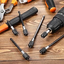 12 Pieces Extender Drill Bit Extension, Bit Holder