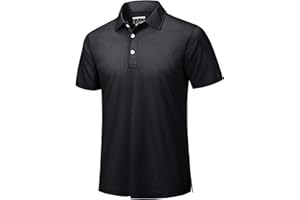 TACVASEN Mens Golf Polo Shirts Dry Fit Short Sleeve Collared Polos Performance Lightweight Casual Active Work T Shirts